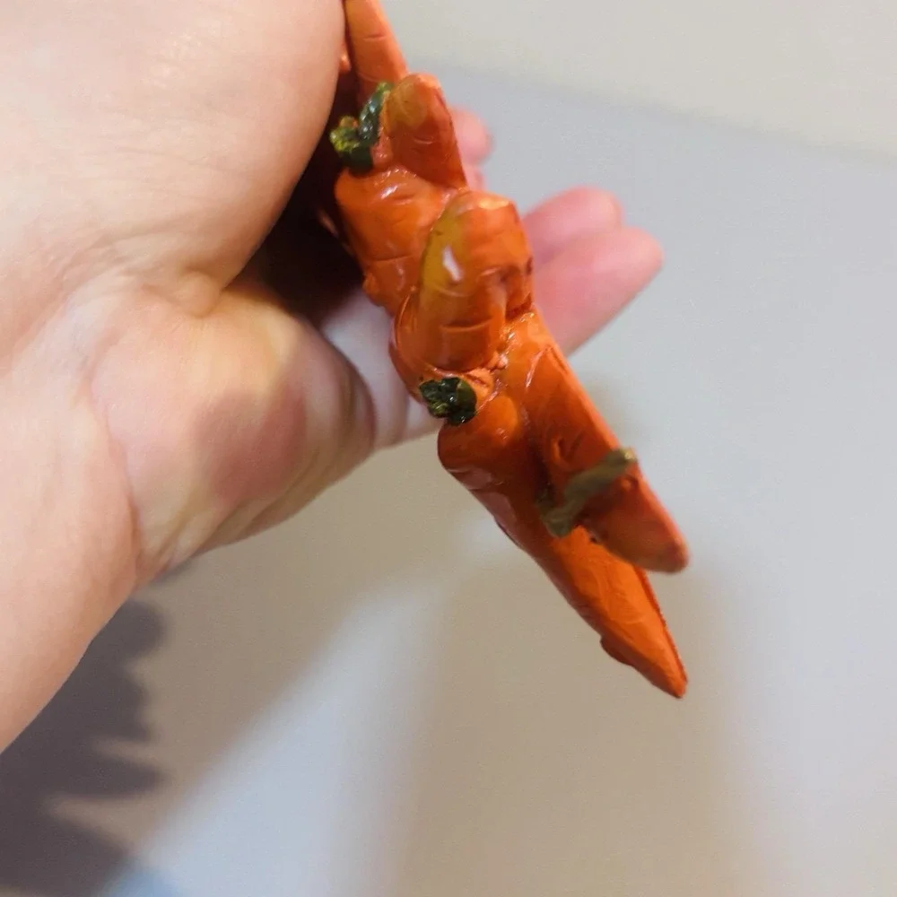 Carrots Handmade Vegetable String Vintage‎ Ceramic Kitchen Wall Decor Retro Hang